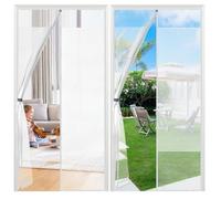 Sekey Mosquitera de privacidad Cortina Puerta Antimosquitos Magnetica, 90x210 cm, Blanco