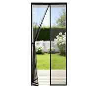 Sekey Mosquitera magnética para puerta de balcón, 85 x 195 cm, color negro