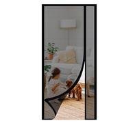 Sekey Mosquitera para puerta contra arañazos de gatos, cortina magnética de fibra de vidrio, protección contra insectos para apertura lateral