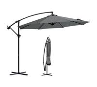Sekey Parasol 200 cm avec manivelle et inclinaison, Parasol Balcon avec Protection UV 50+, pour Balcon Terrasse Jardin
