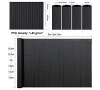 Sekey PVC Jardinera Reforzada, Pantalla de Privacidad Duradera para , Valla de Madera Plástica Resistente a con , Protección contra Exterior Resistente a los Rayos UV