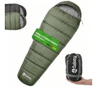 Sekey Saco de Dormir Momia Adulto, Saco Dormir Verano/Invierno, Ultraligero y Compacto, con Cremallera Anti-atrapamiento, Impermeable y Antidesgarros, Camping y Viaje, 0,9 kg/1,7 kg, 220x80x50 cm