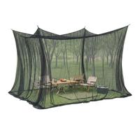 Sekey XXL Mosquitera de Viaje, Mosquitera para Cama Doble 300 x 300 x 250 cm, Tienda de Campaña Portátil Cerrada 220 Mallas, Protección contra Insectos para Uso Exterior Terraza Cenador, Negro