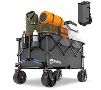 Sekey XXL Plus - Carro Plegable con Frenos, 200 L, 200 kg, 17 x 10 cm, neumáticos Extra Anchos Todo Terreno, Plegable en Cuatro direcciones, XXL Plus B 4011, Antracita
