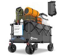 Sekey XXL Plus - Carro Plegable con Frenos, 200 L, 200 kg, 17 x 10 cm, neumáticos Extra Anchos Todo Terreno, Plegable en Cuatro direcciones, XXL Plus B 4011, Antracita