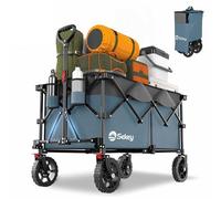 Sekey XXL Plus - Carro Plegable (200 L, 200 kg, Capacidad de Carga, Plegable, Apto para Todo Terreno, con Frenos, Patentado, Plegable en Cuatro direcciones, XXL-PlusG 4010), Color Azul