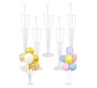 Sekfpnk 5 juegos de soportes de globo para globos con palos y soporte, kit de globos reutilizable para decoración de fiesta de cumpleaños, boda, decoración de cumpleaños