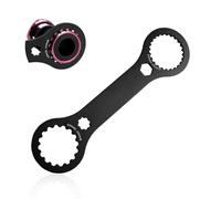Sekfpnk Herramienta Centerlock, disco de freno negro Centerlock, aleación de aluminio BB44+BB46 2 en 1, herramienta de rodamiento de pila, adecuado para reparaciones de bicicletas (negro)