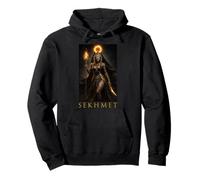 SEKHMET Egipto Dios Mitología Fantasía Deidad Arte Ilustración Sudadera con Capucha