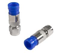 Seki 10 Conectores F de compresión de 7,2 mm coaxial Sat TV Cable Conector para RG6 RG59 Cable 10 Unidades