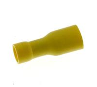 SeKi 14155 - Juego de 25 casquillos planos (4,0-6,0 mm2, 0,8 x 6,4), color amarillo