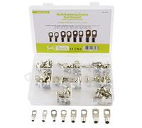 SeKi 17414 6-25 mm², 125 piezas, juego de terminales de cable de tubo de 125 piezas para 6 mm², 10 mm², 16 mm² y 25 mm² cada uno con agujero M6 y M8, mezclado