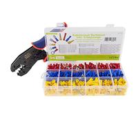 SeKi 17461 - Juego de terminales de cable, incluye crimpadora, 700 piezas, sin