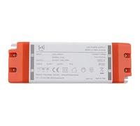 SeKi 24 V CC 30 W 1,25 A controlador LED de voltaje constante TRIAC regulable, transformador, fuente de alimentación conmutada; sin carga mínima, sin ruido/parpadeo LED, aprobación MM