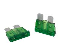 SeKi 5 piezas estándar ATO fusible de enchufe plano 30A verde; Fusible para coche Fusible de cuchilla de 19 mm 32 V/CC barco caravana