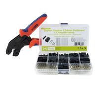 SeKi 17422 Juego de Conectores Dupont de 2,54 mm y alicates, 620 Piezas, Sin