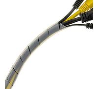 SeKi Banda en Espiral de 15 a 100 mm, 5 Metros, Transparente, Flexible, protección para Cables