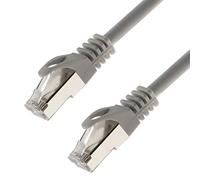 SeKi Cable de red S/FTP PIMF Cat. 7, 0,25 m, color gris, cable de conexión Gigabit Ethernet, LAN DSL, cable CAT7
