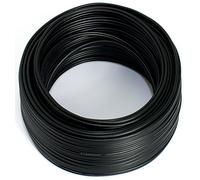 SeKi Cable para altavoces (2 x 0,50 mm², 50 m, CCA, cable de audio), color negro
