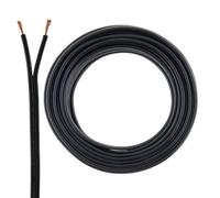 SeKi Cable para altavoces (2 x 0,75 mm2, 10 m), color negro