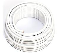 SeKi Cable para altavoces (2 x 4,00 mm², 10 m), color blanco