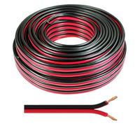 SeKi Cable para altavoz, 2 unidades, 4,00 mm², 25 m, color rojo y negro
