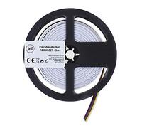 SeKi Cable plano de 6 pines para tiras LED RGBW+CCT, extensión LED RGBW CCT, 5 metros, color plateado