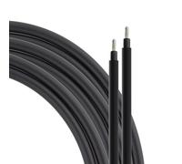 SeKi Cable solar de 4 mm², 20 metros, H1Z2Z2-K, cable PV negro para módulos solares; hasta 1500 V; flexible, doble aislamiento, cable de cobre puro; anillo