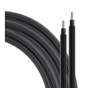 SeKi Cable solar de 6 mm² 5 metros H1Z2Z2-K negro PV para módulos solares; hasta 1500 V; flexible, doble aislamiento, cable de cobre puro; anillo