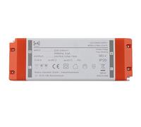 SeKi Controlador LED de voltaje constante de 24 V CC, 75 W, 3,12 A, regulable, transformador, fuente de alimentación conmutada; sin carga mínima, sin ruido/parpadeo LED, aprobación MM