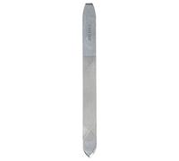 Seki EDGE SS-402 | Made in Japan | Lima de uñas con empujador de cutículas | Tamaño compacto de viaje | Cuerpo de acero inoxidable | Lima de grano medio | Herramienta todo en uno
