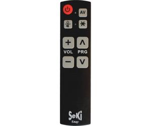 Seki Fácil negro - control remoto se puede aprender botón grande