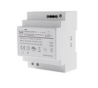 SeKi Fuente de alimentación de carril DIN H-100-24 - 24 V - 4 A - 96 W riel DIN - Fuente de alimentación de riel DIN