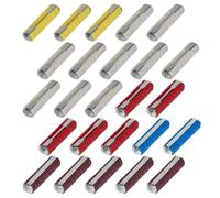 SeKi Juego de 25 fusibles para torpedo; 3 x 5 A, 10 x 8 A, 5 x 16 A, 5 x 25 A, 2 x 40 A; fusible de fusible