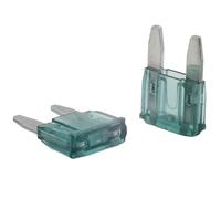 SeKi Mini fusibles planos 1 A negro; fusible para coche, 32 V/CC, fusibles planos, barcos, remolques, camiones, caravanas, 5 unidades