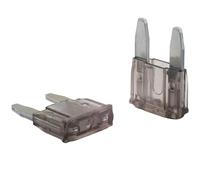 SeKi Mini fusibles planos 2 A gris; fusible para coche, 32 V/CC, fusibles planos, barcos, remolques, camiones, caravanas, 5 unidades