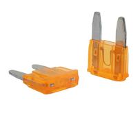 SeKi Mini fusibles planos 5 A, color marrón claro; fusible para coche, 32 V/CC, para barco, remolque, camión, caravana, 5 unidades