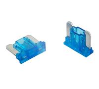 SeKi Mini LP Low Profile - Fusibles planos (5 unidades, 15 A, 58 V/CC, fusibles planos, barcos, remolques, camiones, caravanas, 5 unidades), color azul