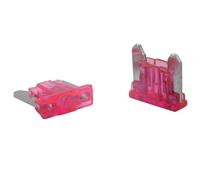SeKi Mini LP Low Profile - Fusibles planos de perfil bajo (5 unidades, 4 A, 58 V/CC, fusibles planos, barcos, remolques, camiones, caravanas, 5 unidades), color rosa