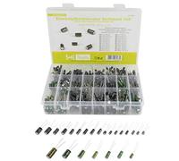 SeKi Surtido de condensadores electrolíticos 105° 630 unidades - 24 valores de 0,1uF-1000uF - 10V, 16V, 25V y 50V; Elko condensador de aluminio Capacitor