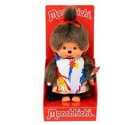 Sekiguchi Monchhichi 203833 - Original niña artista, aprox. 20 cm, peluche de peluche marrón