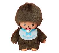 Sekiguchi 235540-Original Bebichhichi niño, de Felpa, Babero, Aprox. 15 cm, Color marrón (235540)