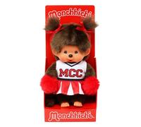 Sekiguchi 252879-Original Monchhichi Chica Animadora, Peluche marrón de 20 cm de Altura Aprox, Multicolor, One Size (252879)