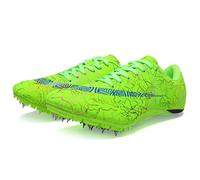 sekiueo Zapatillas De Atletismo Hombre Zapatillas con Clavos Zapatillas De Carrera para Niños Y Niñas Zapatillas Profesionales para Saltos Y Sprint,Verde,38 EU