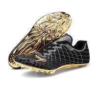 sekiueo Zapatillas De Atletismo para Hombre Y Mujer con 7 Clavos para Carreras Profesionales Ligeras Y Cómodas para Saltar,Negro,43 EU