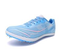 sekiueo Zapatillas De Atletismo para Hombre Y Mujer con Clavos Ligeras con Suela Suave para Carreras Saltos Y Sprint,Azul,44 EU