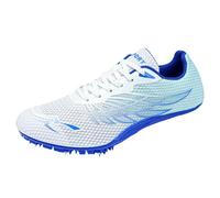 sekiueo Zapatillas De Atletismo para Hombres Mujeres Zapatillas De Malla Ligeras para Correr Zapatillas Deportivas con Clavos para Niños Y Jóvenes,Azul,39 EU