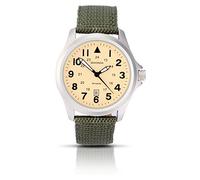 SEKONDA 3341.27 - Reloj de cuarzo para hombres, correa de nailon, color Beige/verde