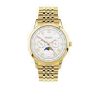 Sekonda Classic Armstrong 30228 - Reloj para Hombre, Cuarzo, 40 mm, Blanco, día/Fecha y Pulsera Dorada