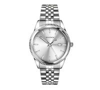 Sekonda King - Reloj analógico para hombre, esfera de 40 mm, Plateado, plateado, pulsera